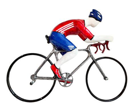 Cyclist Seated - Mixed Media Sculpture by artist Ancizar Marin