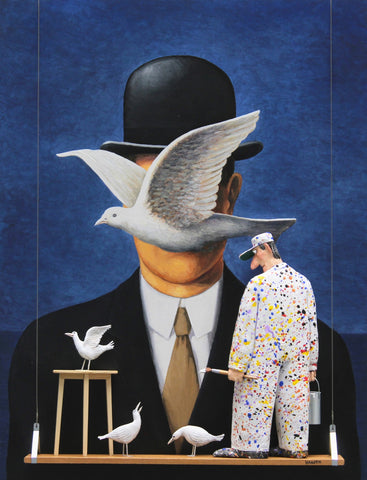 Stephen Hansen - "Man in a Bowler Hat (Rene Magritte)"