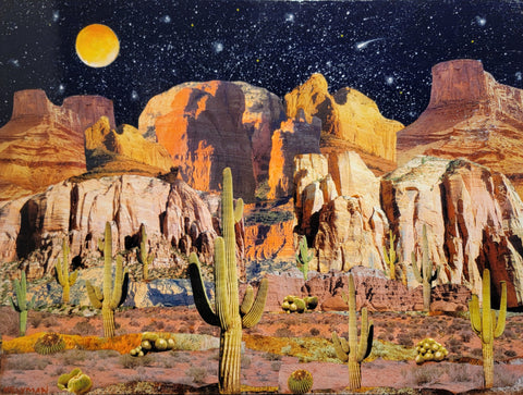 Dave Newman - "Surreal Desert Series: Moon Over the Mesa "