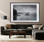 Doreen McGunagle - "Mystic Monochrome: Rain-Kissed Tranquility"
