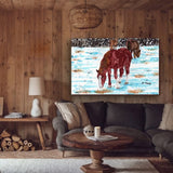 Kenneth Frank Moore - "Wild Horse Snow Day"