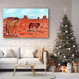 Kenneth Frank Moore - "Illusions of Wild Horses in Monument Valley"