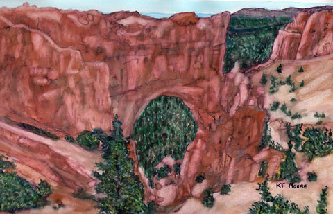 Kenneth Frank Moore - "Natural Bridge at Bryce Canyon National Part"