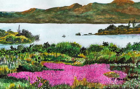 Kenneth Frank Moore - "Roosevelt Lake Arizona"