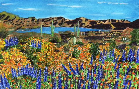 Kenneth Frank Moore - "Wild Flowers at Bartlett Lake"