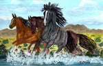 Kenneth Frank Moore - "Wild Horses Cooling Off"