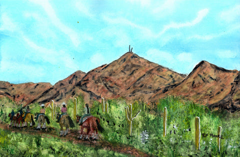 Kenneth Frank Moore - "McDowell Mountains Trail Ride"