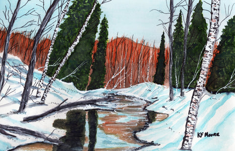 Kenneth Frank Moore - "Winter Stream"