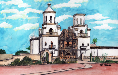 Kenneth Frank Moore - "San Xavier Del Bac Mission Tucson, AZ"