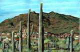 Kenneth Frank Moore - "Black Mountain and Cacti"
