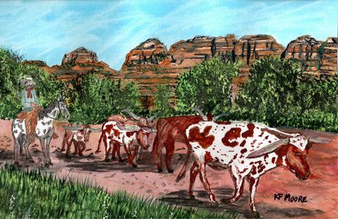 Kenneth Frank Moore - "Munds Wagon Trail Sedona"