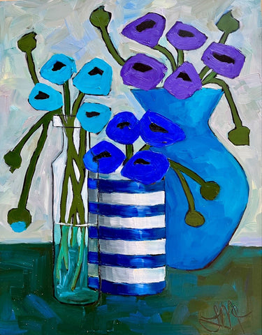 Leslie McCarron - "Cool Colors in Bloom"