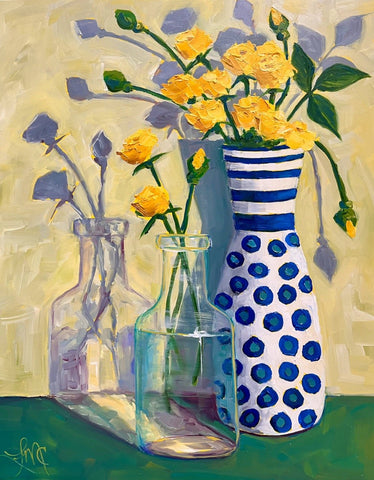 Leslie McCarron - "Yellow Roses of Spring"