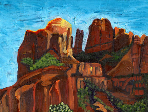 Mary Rush - "Sedona Secrets (Matted to 15 x 18 inches - White Mat)"