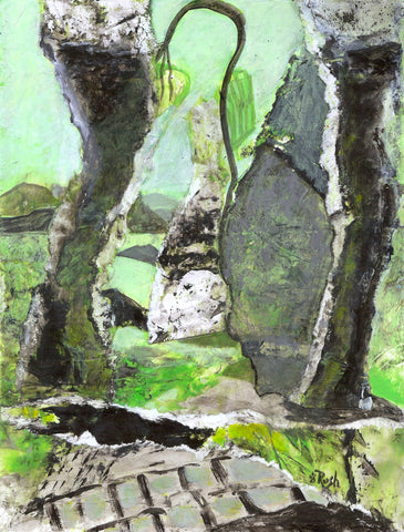 Mary Rush - "The Way In (Matted to 14 x 11 inches in White Mat)"
