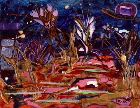 Mary Rush - "Soul's Light (Artwork 8.5 x 11 inches - Framed 15 x 19 inches and Matted with White Mat)"