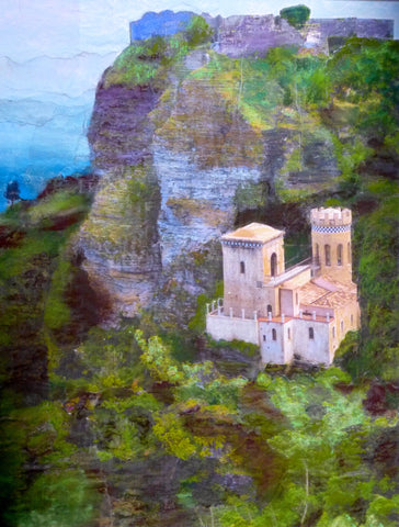 Susan Larisch Frommer - "Castle in Erice, Sicily"