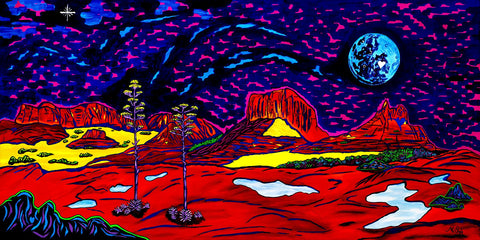 Clark Sheppard - "Sedona’s Mystical Moonrise"