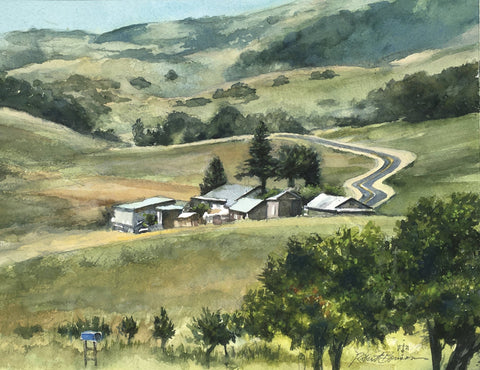 Robert Benson - ""Long Winding Road, Chileno Valley""