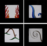 Sabrina Frey - "Elements - Set of Four 18" ea."