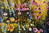 Paula Vento - "Wildflower Celebration, framed"
