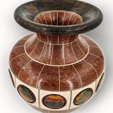 Heiko Weiner - "Segmented Vessel with Stone Inlay (Red Creek Jasper)"