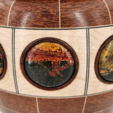 Heiko Weiner - "Segmented Vessel with Stone Inlay (Red Creek Jasper)"