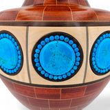 Heiko Weiner - "LG Segmented Vase with Stone Inlays"