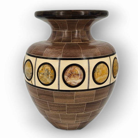 Heiko Weiner - "Segmented Vessel with Stone Inlay"