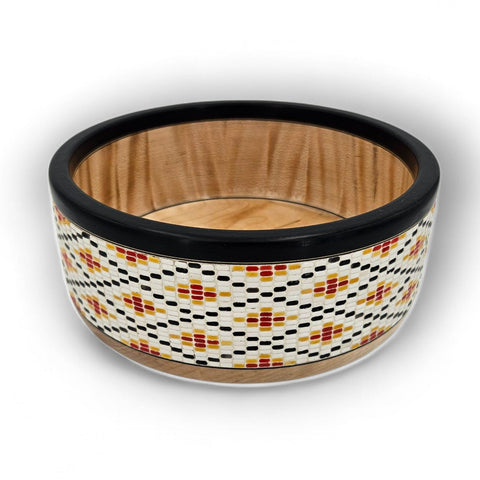 Heiko Weiner - ""TileWorks" - Segmented Bowl with Stone Inlay"