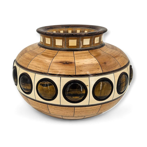 Heiko Weiner - "Segmented Vessel with Stone Inlay"