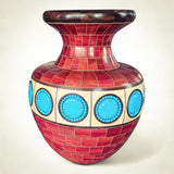 Heiko Weiner - "LG Segmented Vase with Stone Inlays"