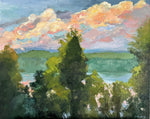 Julia Chandler Lawing - "Lake Forest Through The Trees"