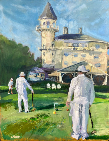 Julia Chandler Lawing - "Croquet Players"