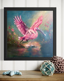 Jenn Royster - "Roseate Spoonbill: Wings of Tender Radiance"