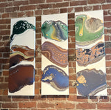 Katherine Faubion - "Copper Triplets, triptych"