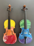 Katherine Faubion - "ROY & GBIV, two 4/4 violins"