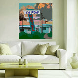 kent gordon - "PAINT #9H) LA FUN SQUARE"