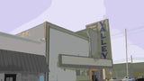 kent gordon - "PAINT #3) VALLEY THEATRE long horizontal"