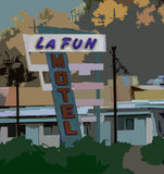 kent gordon - "PAINT #9H) LA FUN SQUARE"