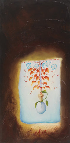 Beatriz E Ledesma - "Stream of Pearls Flowing into Green (from the series Not Quite There Yet)"