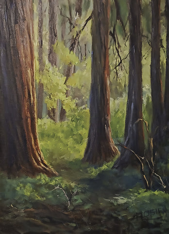 A Walk To Remember - oil  by artist Daryl K Hosick