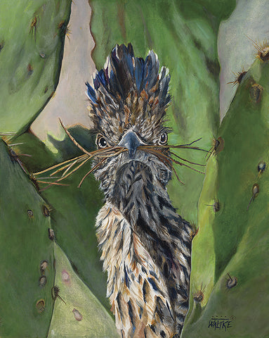 Detoured For Nesting - acrylic on linen  by artist Lynn Waltke