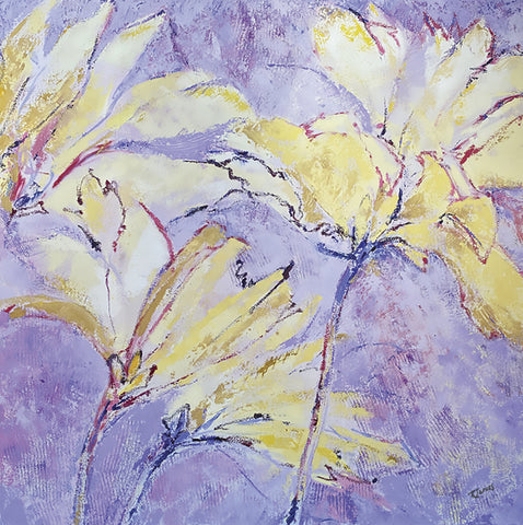 Flowering - oil on canvas  by artist Rose Marie James