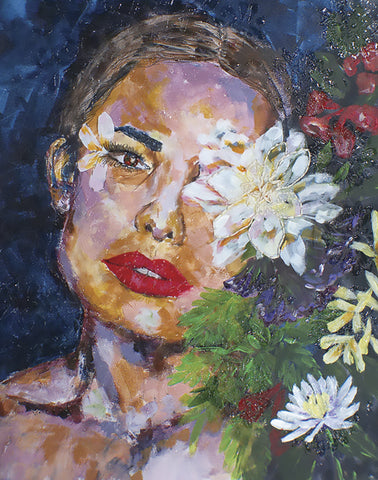 American Beauty - Mixed Media  by artist Francesca Escoto