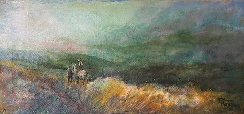 ALONG THE RANGE - Acrylic  by artist Pat Roth