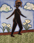 Dancing Among the Flowers - Acrylic on Canvas  by artist Joyce Wynes