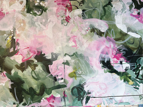 Overgrown Garden - Acrylic  by artist Diane DURANT