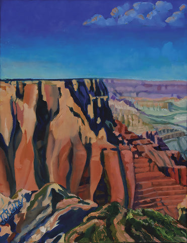 Canyon Skies - Oil on canvas  by artist Julia O'Reilly