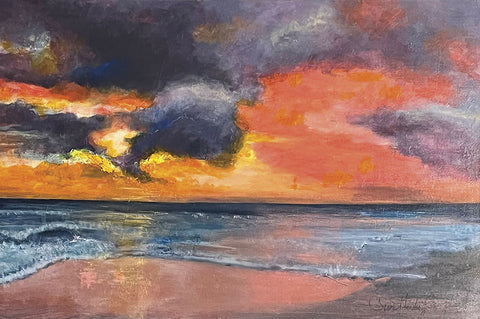 Sunrise at Vero Beach - Acrylics  by artist Sioux Henley Campbell